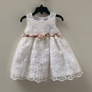 NWT Blueberi Boulevard Floral Lace Dress Sz:24 mos